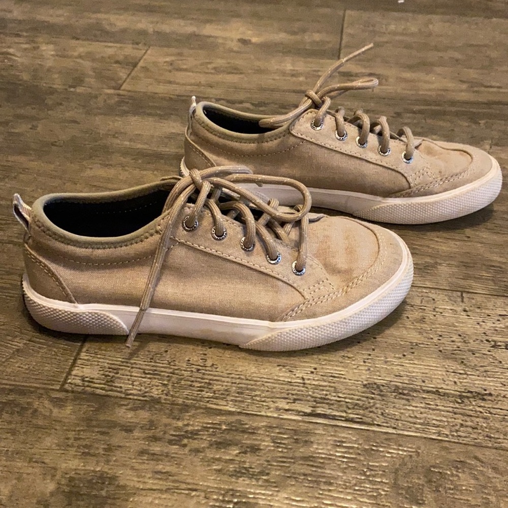 Sperry Deckfin Canvas Shoes Size 13